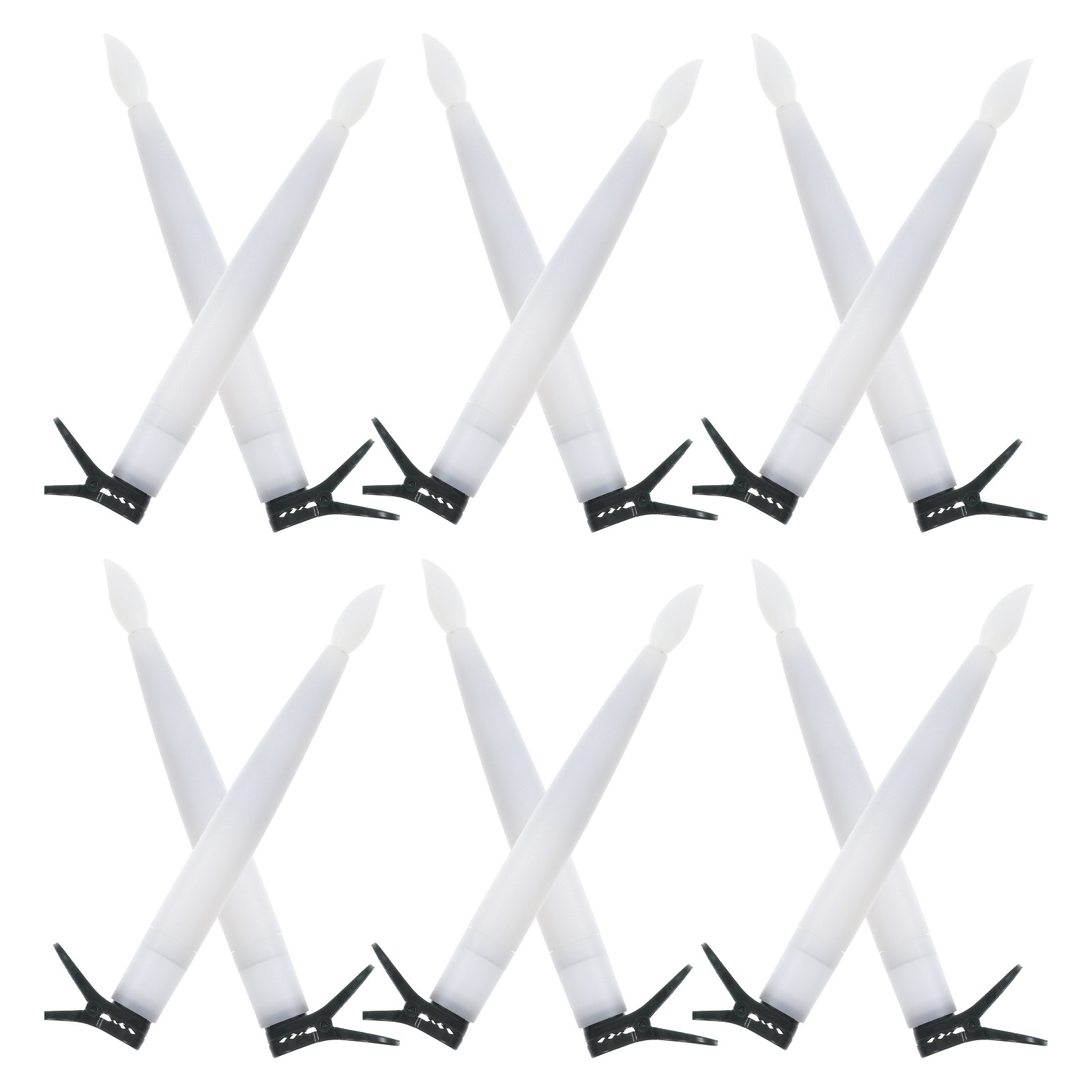 Paraffin Wax - 12Sets Clip on Christmas Tree Candles