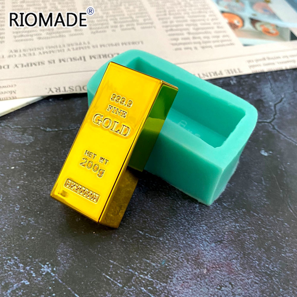Gold Brick Shape Silicone Mold - Candle Molds recension och pris