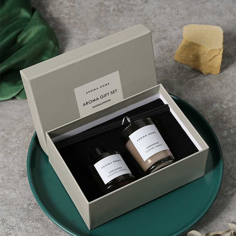 2Pcs Gift Box Set Aromatherapy - Candle Containers recension och pris