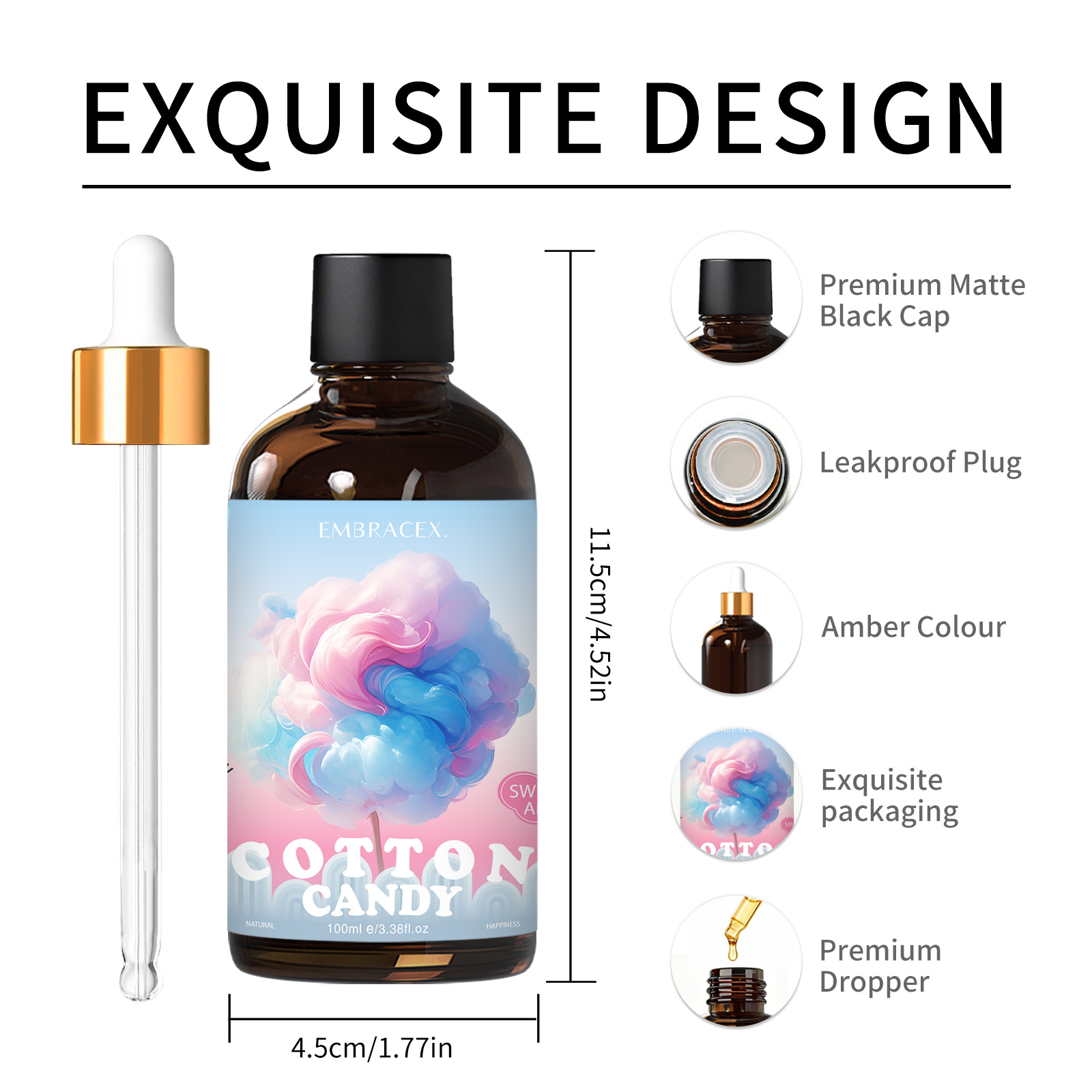 100ml Cotton Candy Fragrance O - Silk Candle recension och pris