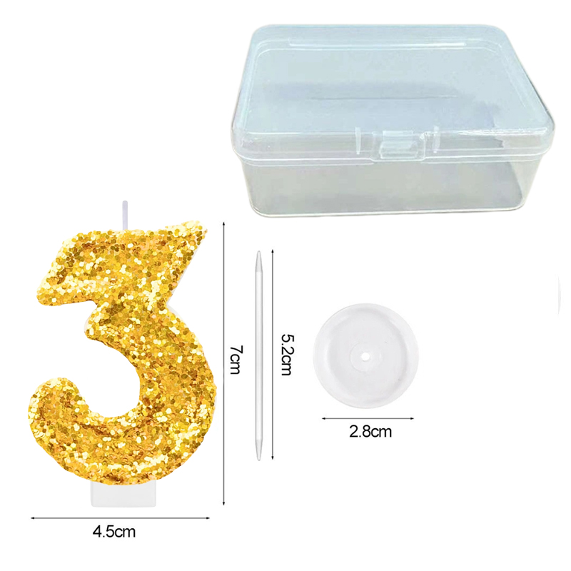 Digital Birthday Candle Gold C - Silk Candle recension och pris