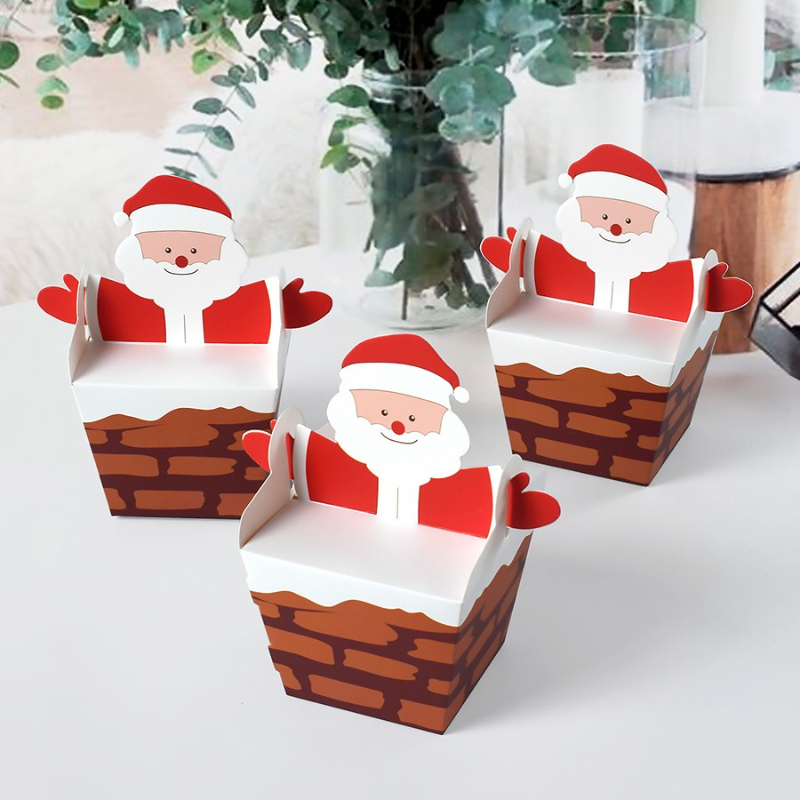 10/30/50pcs Santa Claus Climbi - Candle Containers recension och pris