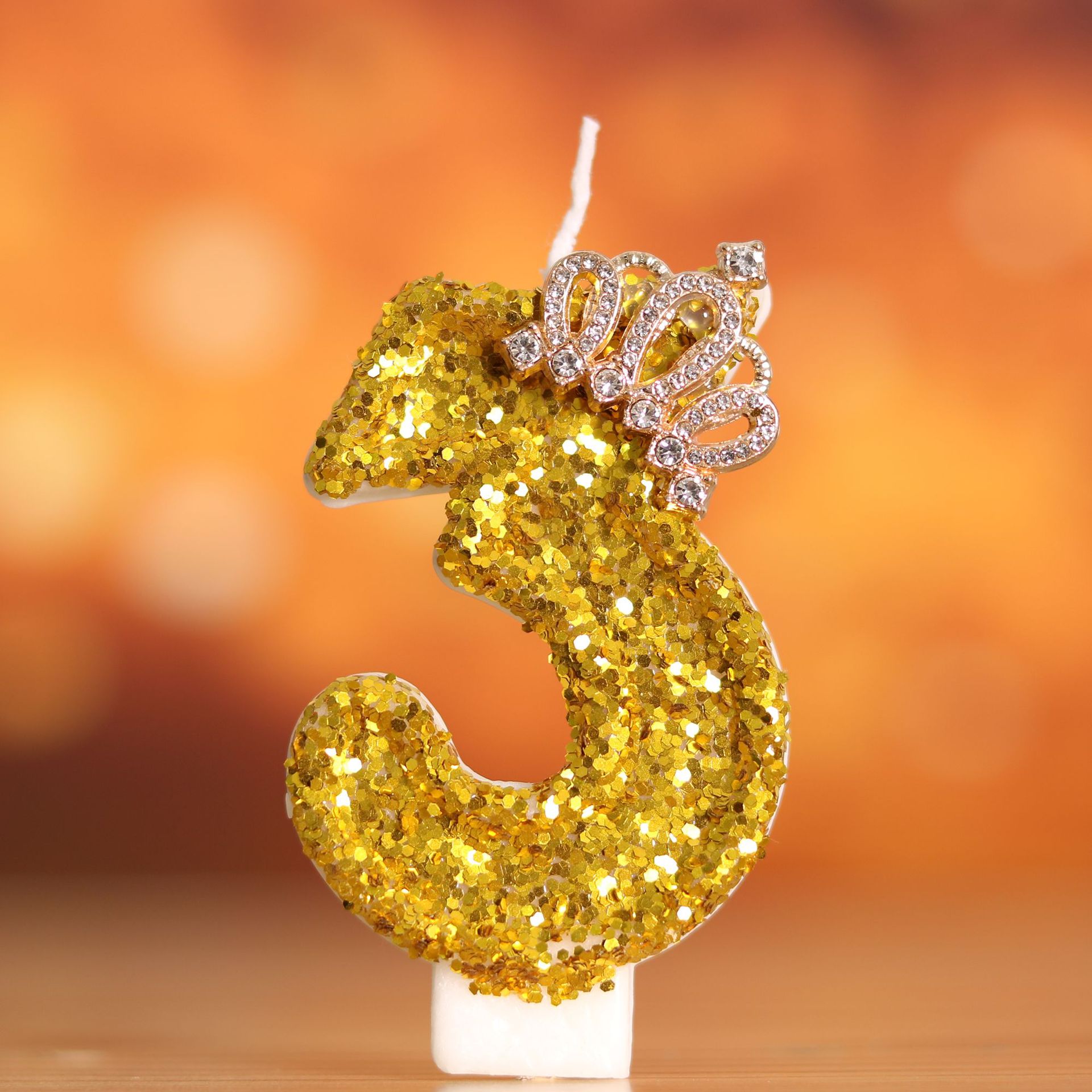 Digital Birthday Cake Gold Cro - Silk Candle recension och pris