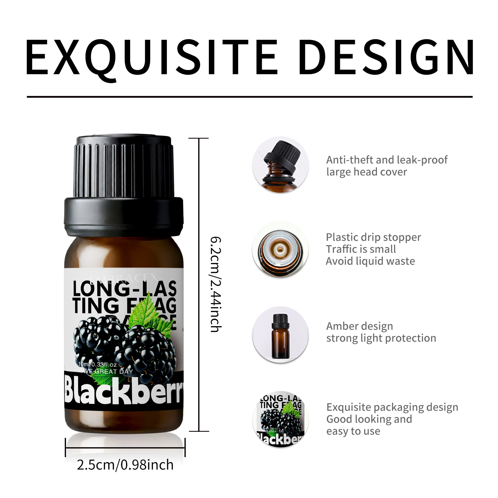 10ml Blackberry Fragrance Oils - Silk Candle recension och pris