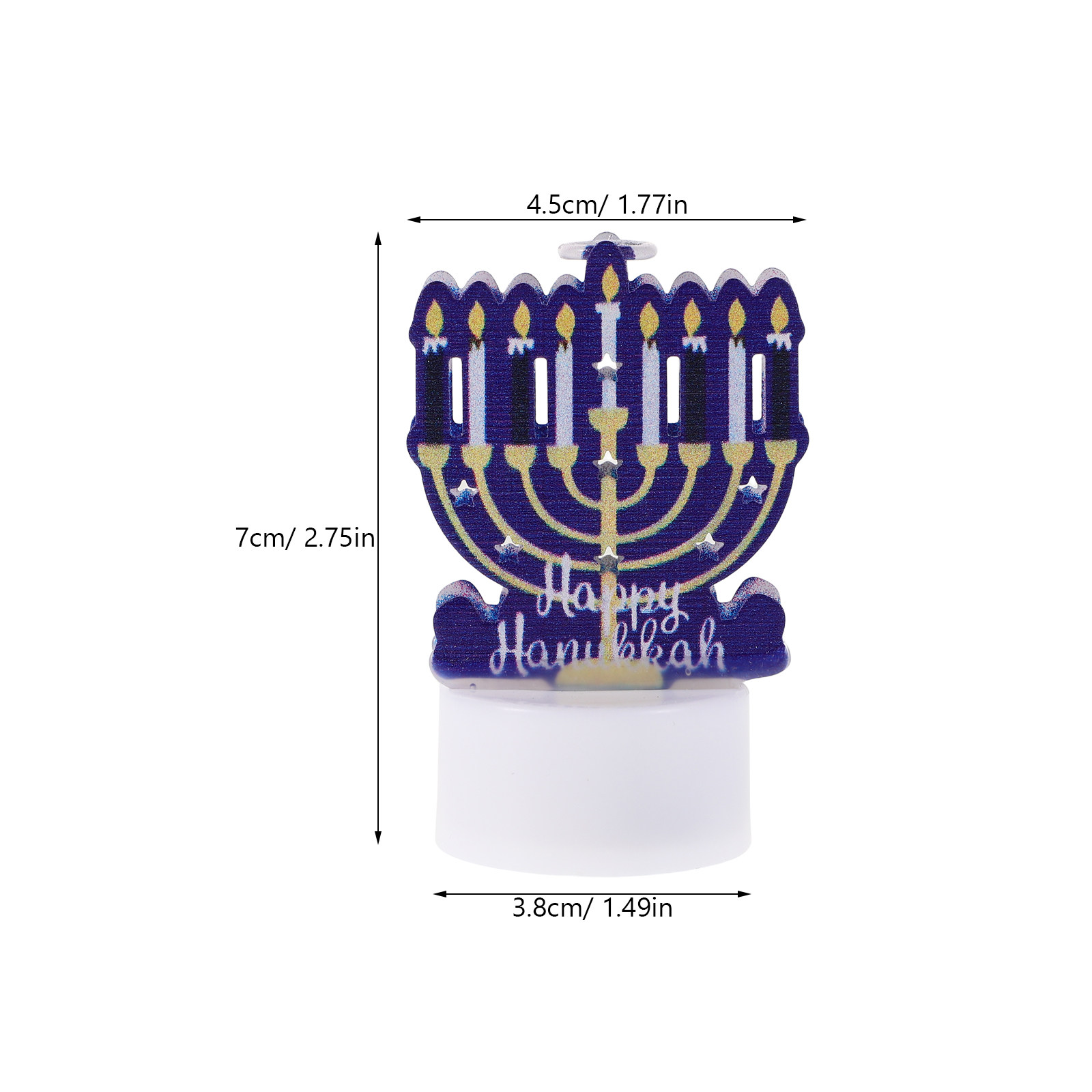 Iron LED Flameless Hanukkah Ca - Paraffin Wax recension och pris