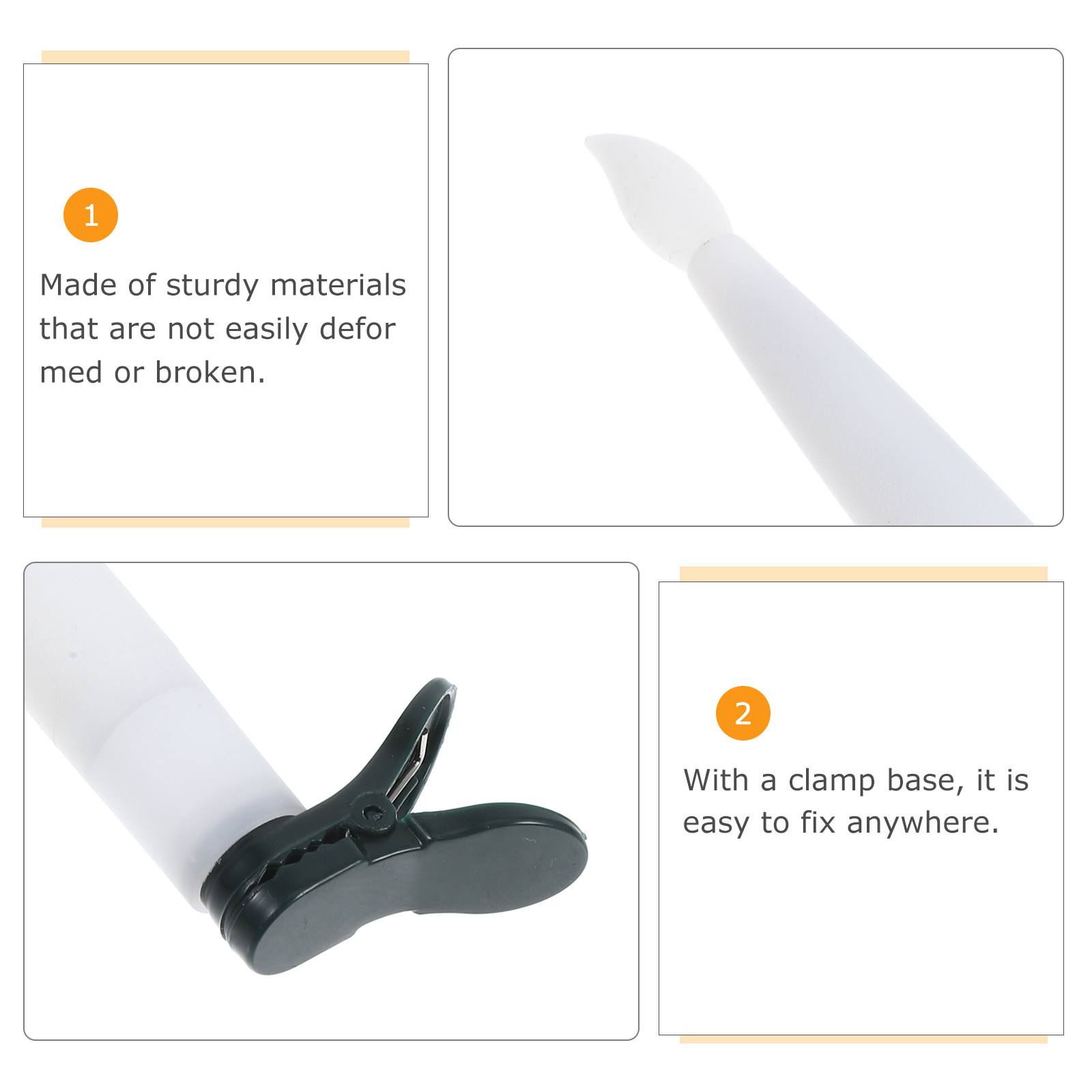 12Sets Clip on Christmas Tree  - Paraffin Wax recension och pris