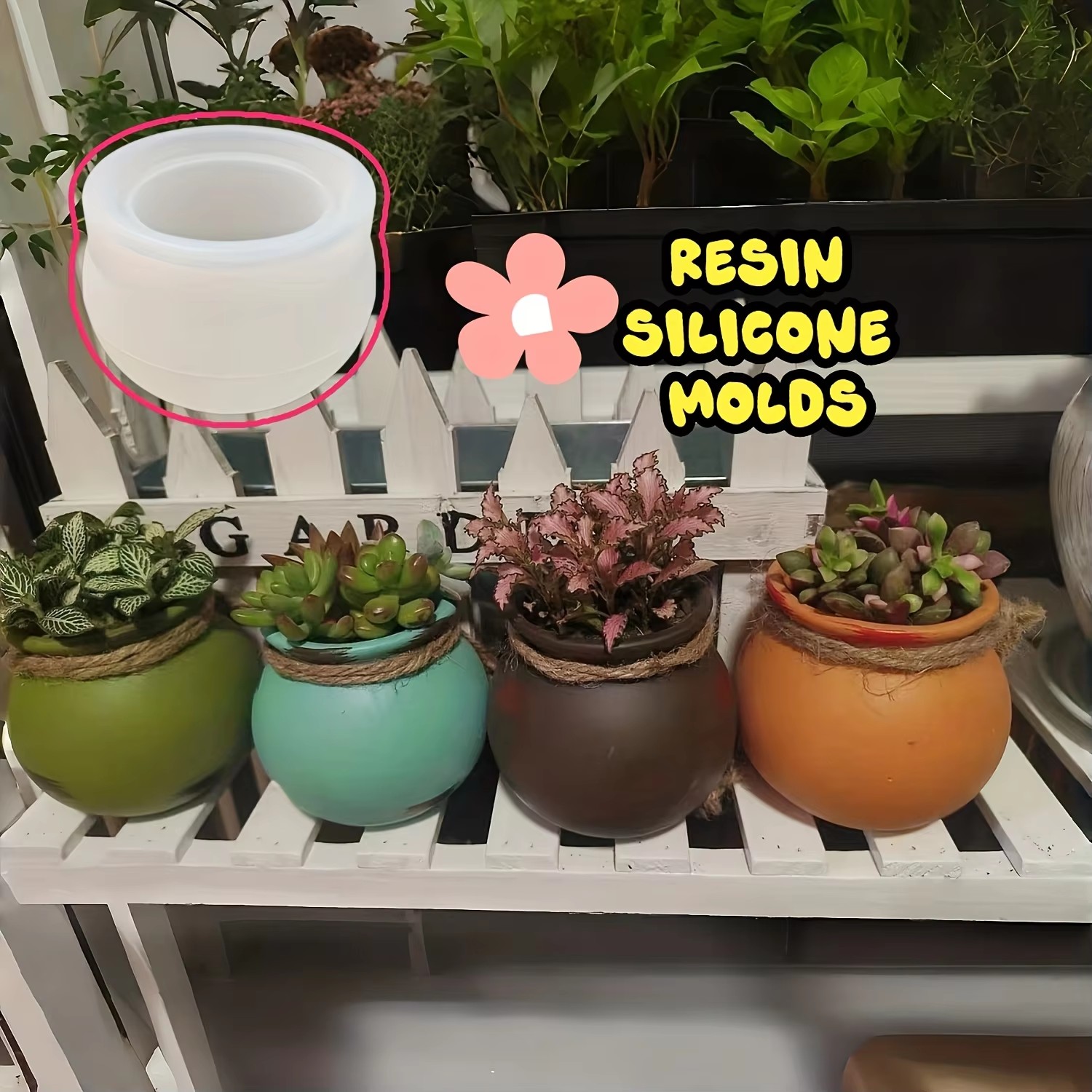 Silicone Flower Pot Molds, Res - Candle Containers recension och pris