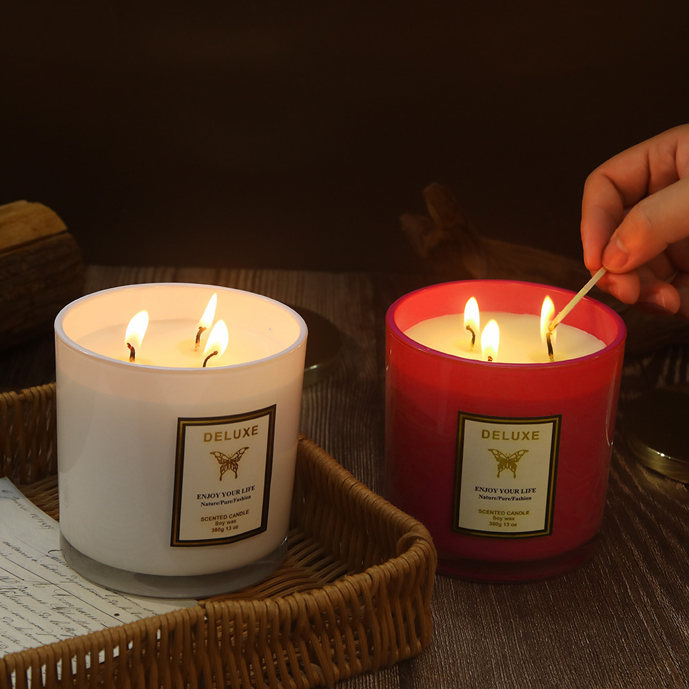 400G gold cover glass scented  - Candle Fragrance recension och pris