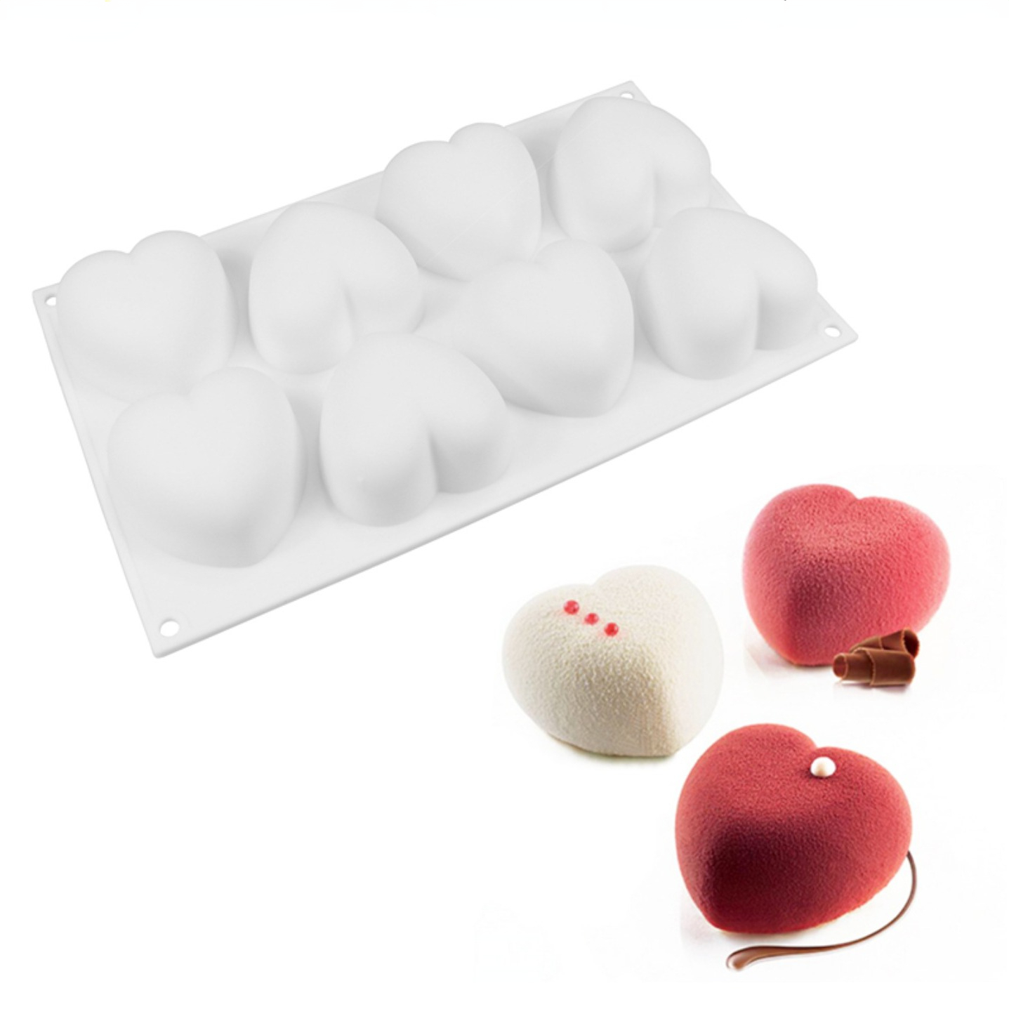 Love Heart Silicone Soap Mold  - Candle Making Kit recension och pris