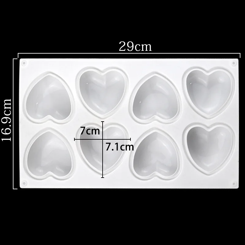 Love Heart Silicone Soap Mold  - Candle Making Kit recension och pris
