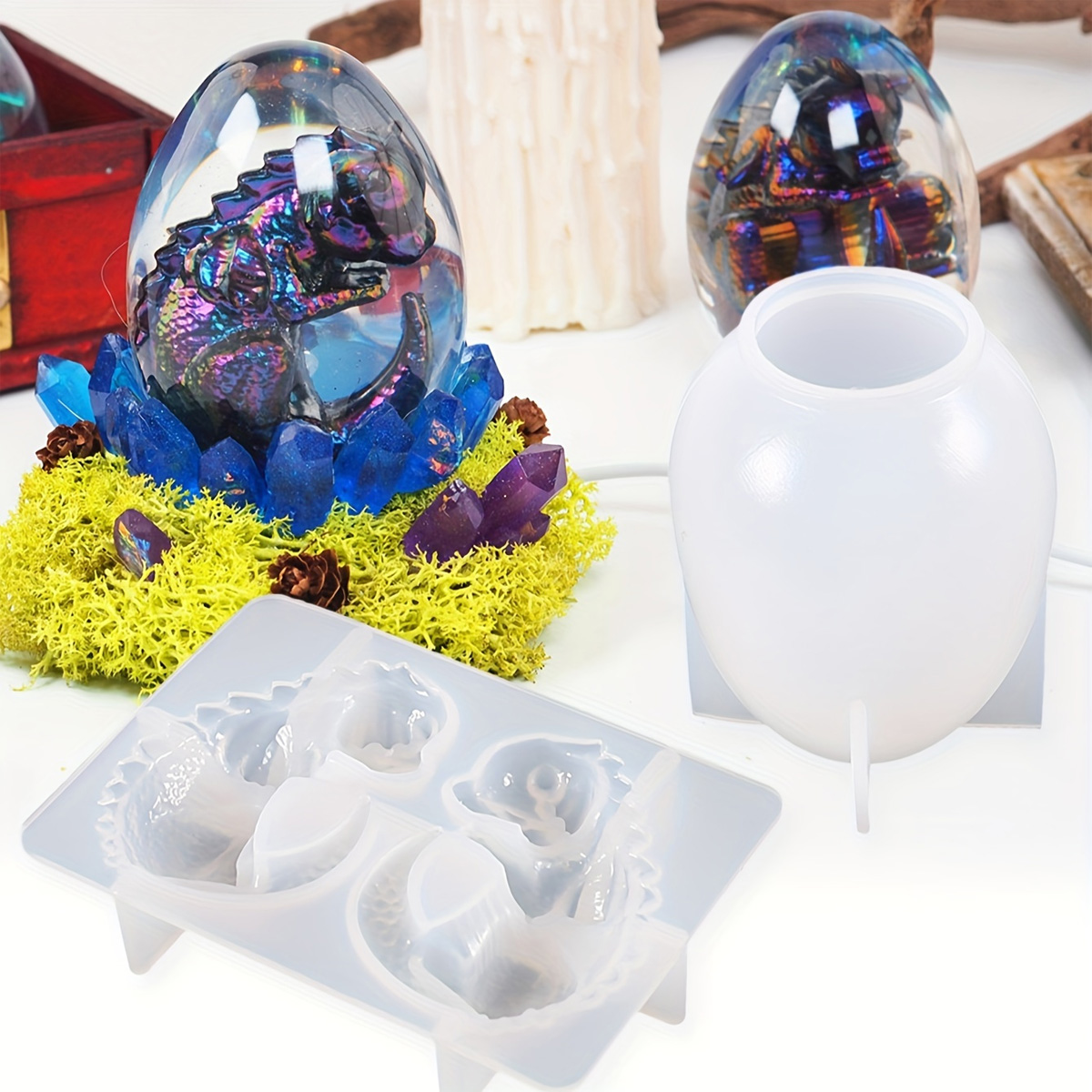 Silicone Dragon Egg Molds, 2-P - Candle Making Kit recension och pris