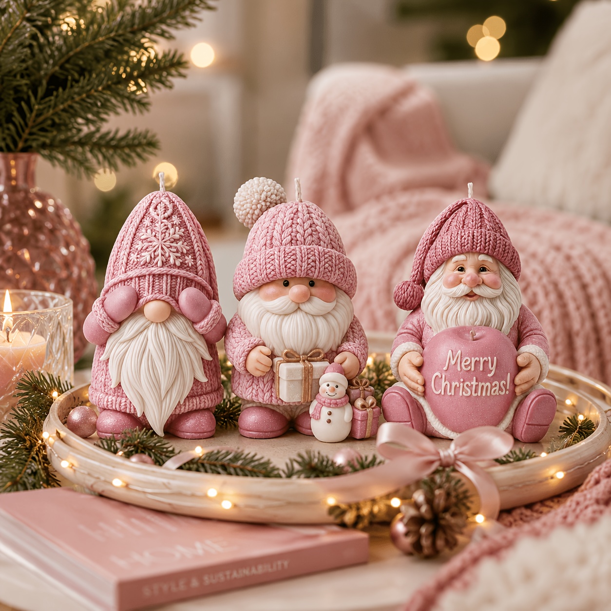 Xmas Holiday Gnome Silicone Ca - Candle Making Kit recension och pris