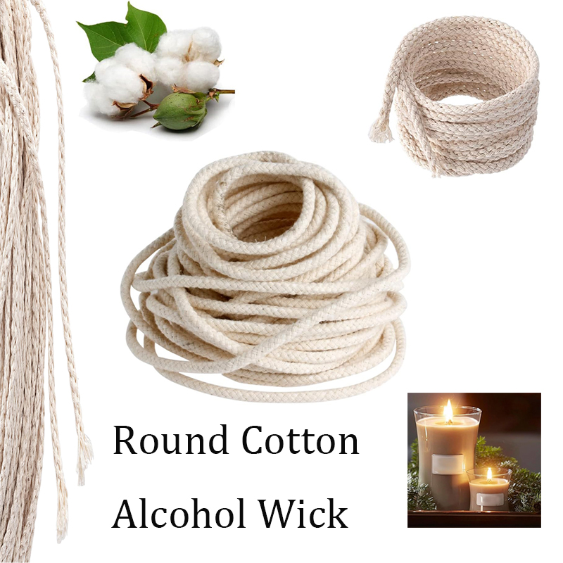 3/5/10m Round Cotton Alcohol W - Candle Lighter recension och pris