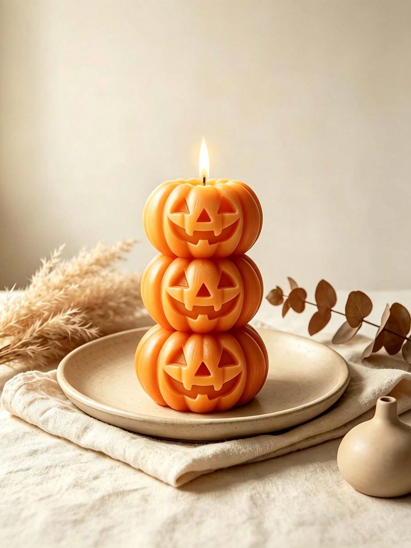 1pc Halloween 3-Layer Pumpkin  - Candle Fragrance recension och pris