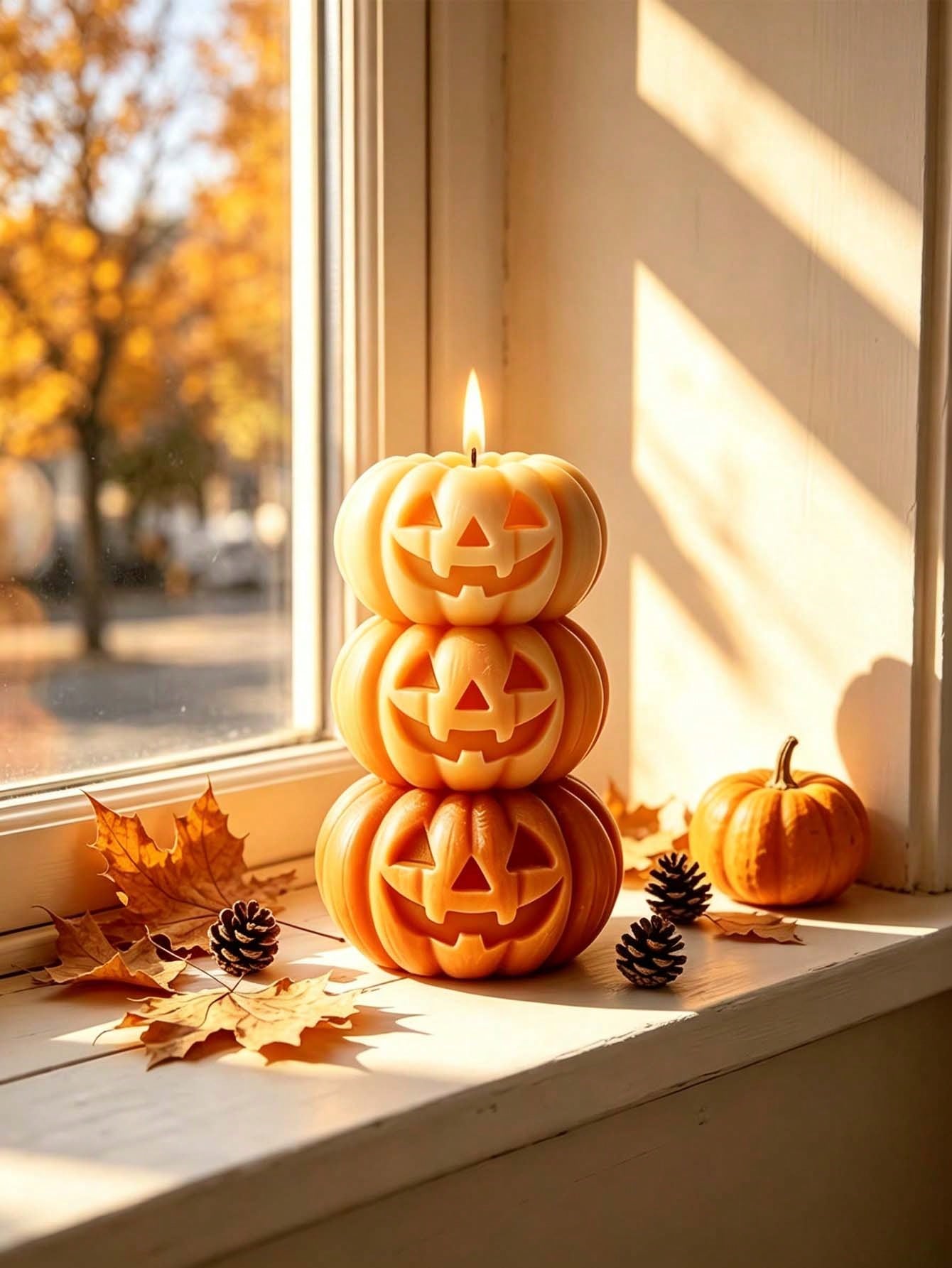 1pc Halloween 3-Layer Pumpkin  - Candle Fragrance recension och pris